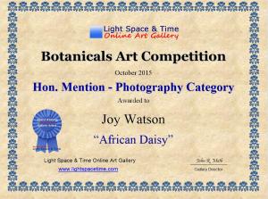 Artist Joy Watson Receives Hon. Mention